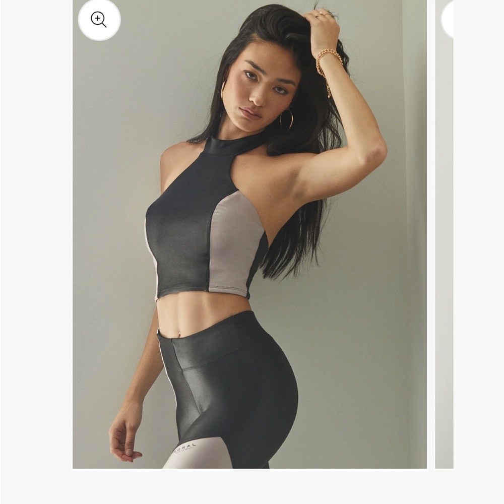 Form Infinity Halter Crop - Black/Alvarado